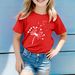 Mother & Kids 2024 Summer Foreign Trade Children's Clothing New Dandelion Cute Print Children's Round Neck T-shirt Children's Short Sleeve Top_viptrois.com