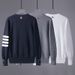 New Spot Autumn TB JL Tide Brand Sweater Fashion Casual Couple Jacquard Four Bar Coat Knitted Cardigan_viptrois.com