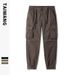 Men's Clothing Casual Pants Men Autumn and Winter Men's Clothing Ready to wear Dyed Multi pocket Loose fitting Men's Trousers_viptrois.com