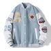 Retro Baseball Jacket – Vintage Embroidered Varsity Coat (Unisex, Polyester, Loose Fit, Casual & Streetwear, M-XXXL)_viptrois.com