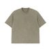 Men's Clothing Trendy Brand Heavy Washed Distressed T Shirt American Retro Solid Color Loose Drop Shoulder Men's Short Sleeve_viptrois.com