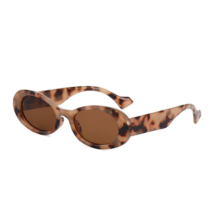 Men's Sunglasses New Fashion Oval Sunglasses Colorful Jelly Color Sunglasses Internet Celebrity Fashion Small Frame Glasses_viptrois.com