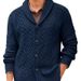 Autumn And Winter New Fashion V Neck Long Sleeve Single Breasted Cardigan Sweater Jacket Men's Business Sweater_viptrois.com
