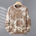 2025 Spring And Autumn Cross-Border Trend New Men's Sweatshirt Crew Neck Pullover Long Sleeve 3D Printed Loose Fit_viptrois.com