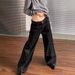 Men’s Clothing Large Size High Street Vibe Straight Jeans For Women Autumn New Design Loose Slim High Waist Mopping Pants_viptrois.com