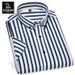 Men’s Clothing Men's Shirt Short Sleeves Ice Silk Elastic Non Iron Stripes Daily Casual Style Drape Shirt Summer_viptrois.com
