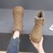 Women's Snow Winter 2024 New Style Fleece Lined Thickened Northeastern Cotton Shoes Non-Slip Warm Short Boots_viptrois.com