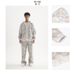 Men's Heavyweight Distressed Zip-up Fleece Hoodie – Streetwear Pullover With Vintage Wash (Ash Grey, S-xxl)_viptrois.com