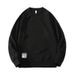 Youth Long Sleeved T Shirt Sweatshirt Men's Autumn And Winter New Round Neck Casual Top Student Trendy All Match Bottoming Shirt_viptrois.com