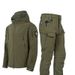 Outdoor Shark Skin Soft Shell Suit Men's Windproof Military Fan Tactical Winter Veet Thickened Mountaineering Jacket_viptrois.com