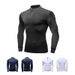 Men's Clothing Spot Outdoor Tactical Fitness Clothes Sports Quick Drying Invisible Zipper Long Sleeved T Shirt Stand Collar Jacket_viptrois.com