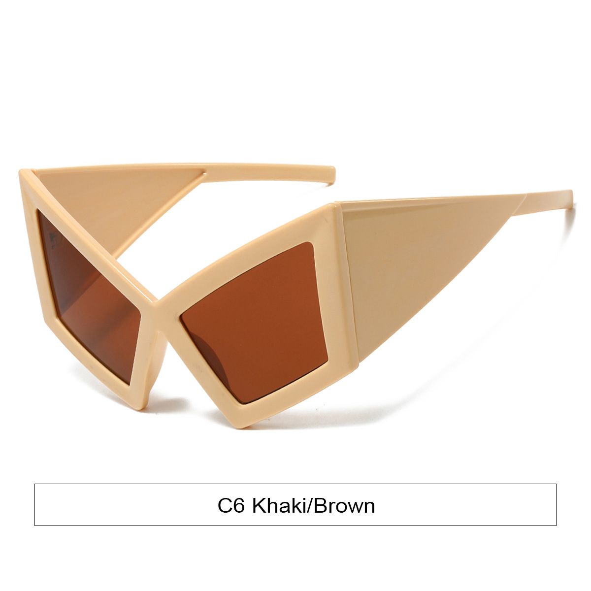 Men's Sunglasses Y2k Sunglasses Uv400 Retro Men And Women The Same Style Silver Sci Fi Futuristic Large Frame_viptrois.com