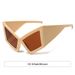 Men's Sunglasses Y2k Sunglasses Uv400 Retro Men And Women The Same Style Silver Sci Fi Futuristic Large Frame_viptrois.com
