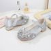 Girls' Leather shoes children princess shoes new rhinestone middle and big children student single shoes little girl high heel spring and autumn cryst_viptrois.com
