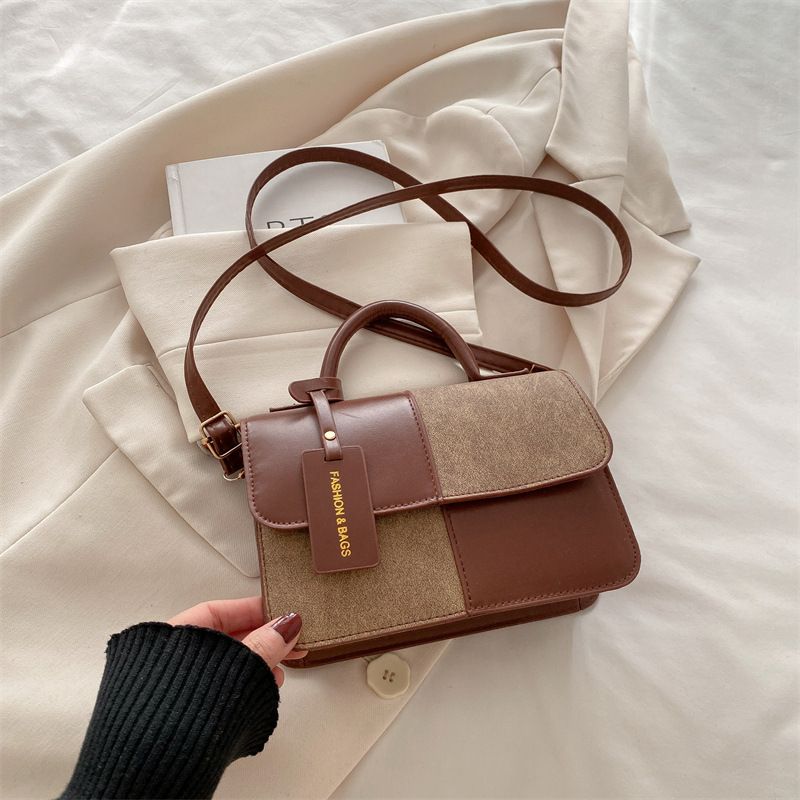 Trendy Geometric Shoulder Bag For Women - Minimalist PU Crossbody Purse With Magnetic Closure, Compact Everyday Handbag For Work & Outings_viptrois.com