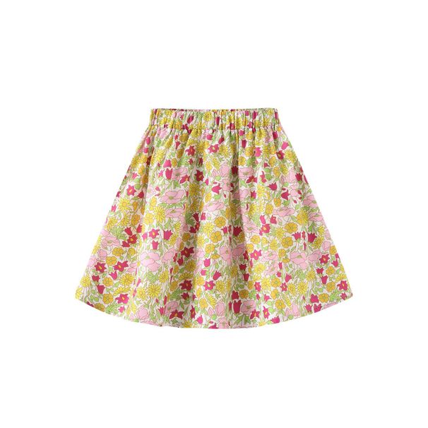 Mother & Kids D's New Children's Skirts Girls Small Floral Skirts Baby Small Floral Waist Skirts Dresses_viptrois.com