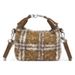 Mini Bag Autumn And Winter Woolen Plaid Bag For Women New Style Retro College Underarm Bag Versatile Shoulder Messenger Pillow Bag_viptrois.com