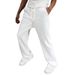 European And American New Men's Solid Color Wide-leg Pants Casual Drawstring Loose Version Sports Straight Pants Trousers_viptrois.com