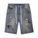 Men's Clothing Plus Size Denim Shorts 300 Pounds 8xl Trendy Brand Loose Version Five Points_viptrois.com