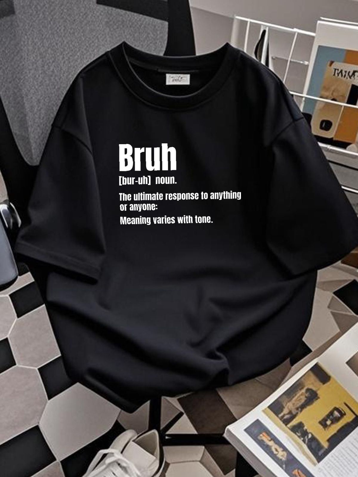 Bruh Funny Saying Sarcastic Novelty Letter Graphic Large Capacity Backpack Print Backpacks Unisex Versatile Fashion Stylish Designer Clothes_viptrois.com