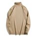 High Neck Sweater For Men, Solid Color Slim Fit Knit Sweater, Bottom Layer Sweater, T-shirt, Sweater_viptrois.com