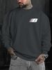 Autumn And Winter Men's Long Sleeved Round Neck Black Top Loose Casual Hoodie Hooded Hoodie_viptrois.com