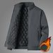 Winter Men's Fleece Warm Jackets Bomber Fashion Parkas Outerwear Coats Men Casual Windbreaker Jacket Classic Solid Thermal Coat_viptrois.com