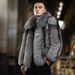 Men's Clothing Men's Faux Fur Coat New Fox Fur Short Autumn And Winter Warm Silver Fox Coat Men's Leather Casual Jacket_viptrois.com
