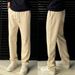 Men's Clothing Cloud Soft Acetate Drape Straight Casual Pants Men's Light Luxury High End Drape Loose Warm Trousers_viptrois.com
