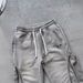 Men's Clothing Zipper Decoration Design Personality Casual Pants High Street Niche Trendy Brand Loose Sweatpants_viptrois.com