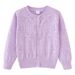 2025 Girls Cotton Hollow Cherry Knitted Cardigan Jacket Children's Sweater Sunscreen Air Conditioning Shirt Summer Thin_viptrois.com