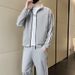Men's Clothing Sports Suit Sweatshirt Cardigan Jacket Spring Loose Casual Clothes Autumn Two Piece Suit_viptrois.com