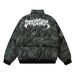 Men's Clothing American Retro Washed Old Patch Embroidery Thickened Cotton Coat Men And Women Hip Hop Loose PU Leather Cotton Coat Winter_viptrois.com