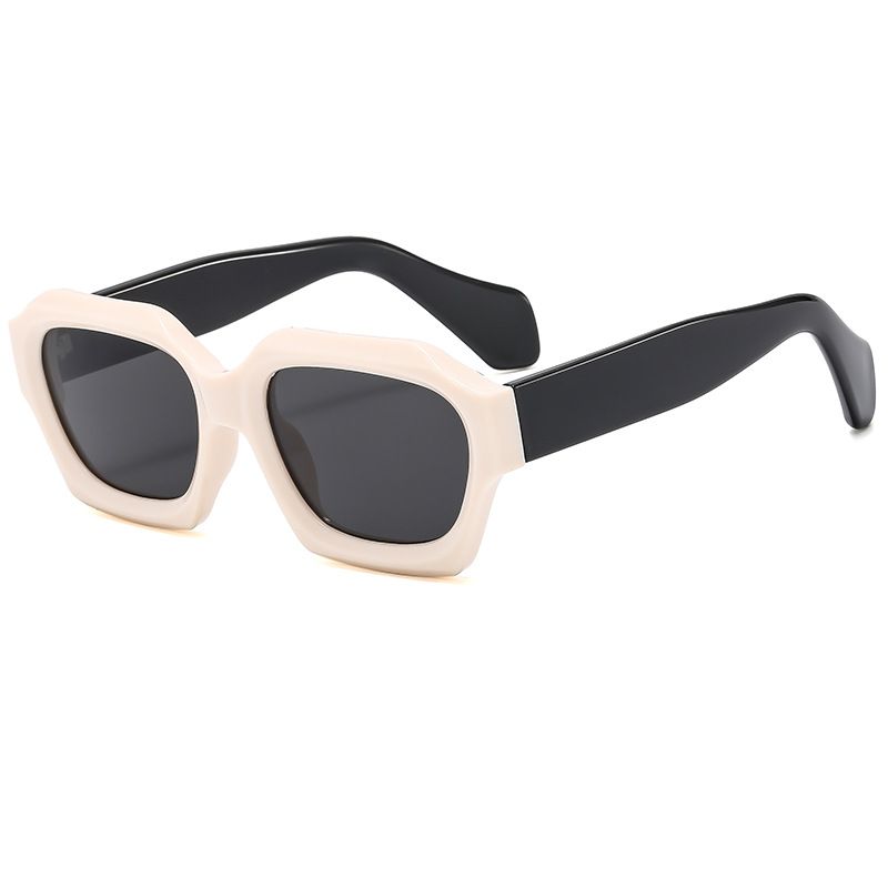 Men's Sunglasses New Polygonal Fashion Sunglasses Small Frame Anti Ultraviolet Sunglasses Personality Trend Street Shooting Sunglasses_viptrois.com