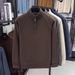 Double-Sided Thermal Base Shirt Men, Half-Zip Winter Warm Stand Collar Long Sleeve T-Shirt, Casual Versatile Sweatshirt_viptrois.com