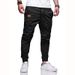 Men's Utility Jogger Pants – High-Waisted Streetwear Trousers With Cargo Pockets (S-3XL, 7 Colors, Polyester)_viptrois.com