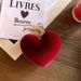 Winter Plush Anti Rabbit Fur Love Ball Keychain Pendant Creative Bag Accessories Car Key Chain Pendant_viptrois.com