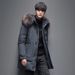 Men's Down Jacket Winter Hooded Coat Thickened Warm Light Business Tooling Jacket_viptrois.com