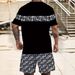 Summer Hot Style 3D Digital Print Casual High Street Short Sleeve Shorts Two-Piece Set_viptrois.com