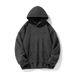 Heavyweight Fleece Hoodie – Distressed Letter Print Pullover With Burnout Technique (M-XXL, Black/Heather Grey/Oatmeal/Brown, 100% Polyester)_viptrois.com
