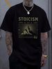 Stoicism T Shirt Amor Fati Memento Mori Marcus Aurelius Stoic Virtues Clothing Philosophy Gift Homme Unisex Graphic Stretched Soft Slightly Casual_viptrois.com