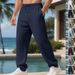Men’s Jacquard Checkered Casual Pants – Classic Straight-Leg Trousers With Drawstring Waist (95% Polyester, Wrinkle-Free, White/Navy/Army Green)_viptrois.com
