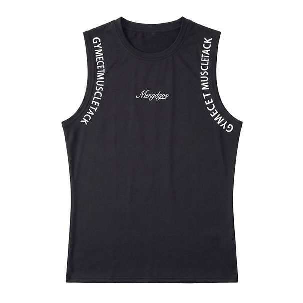 Men's Clothing Men's Sleeveless Top Trendy Fashionable High Elasticity Quick Drying Sports Fitness Football Basketball Training_viptrois.com