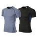 Men's Clothing Summer Men's Morning Running Quick Drying Clothes Gym Basketball Football Training Running Clothes Short Sleeves_viptrois.com