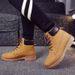 Men's Shoes Men's Martin Boots British Style Plus Velvet Work Shoes High Top Retro Large Size G 3 G2 Women's Short Boots_viptrois.com