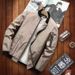 Coat Men's Jacket Stand-Up Collar Blue Men's Jacket_viptrois.com
