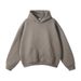 Men's Clothing Autumn And Winter New 360g Thickened Casual Sweatshirt For Teenagers American Trendy Solid Color Hooded Men's Sweatshirt_viptrois.com