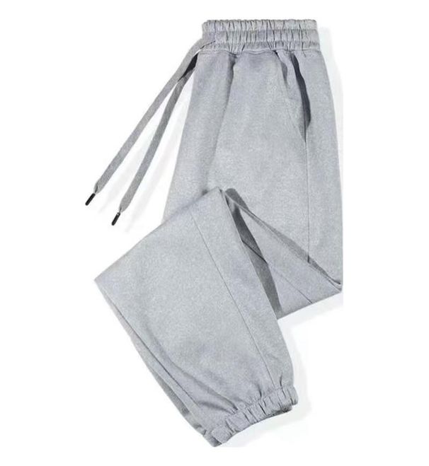 Men's Performance Polyester Sweatpants - Slim & Loose Fit With Drawstring Waist & Utility Pockets (Black/Light Gray)_viptrois.com