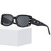 Men's Sunglasses Square Checkered Sunglasses Internet Celebrity High End Sunglasses Hot Girl Slim Exquisite Niche Glasses Trend_viptrois.com