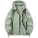 Heavyweight Polar Fleece Hoodie – Unisex Outdoor Pullover With Thermal Lining (Green/Black/Khaki, S-3XL)_viptrois.com